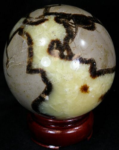 Beautiful Polished Septarian Sphere #32014